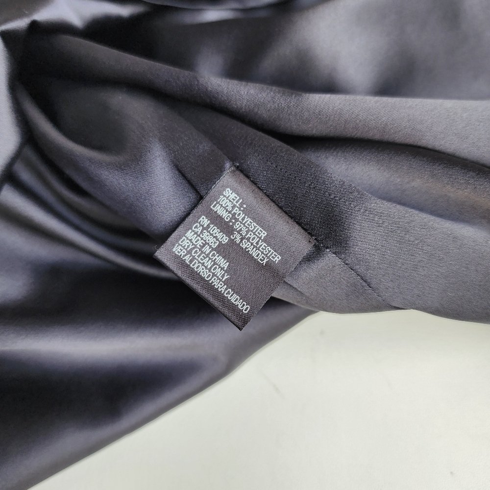 NWT $158 Gianni Bini One Shoulder Cocktail Dress Ruched Little Black Dress Sz 6 - Picture 11 of 11